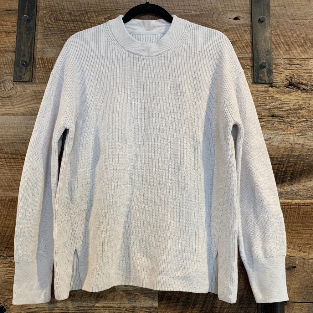 EUC - Lululemon Athletica - Merino Blend Sweater - Ivory - Size 8